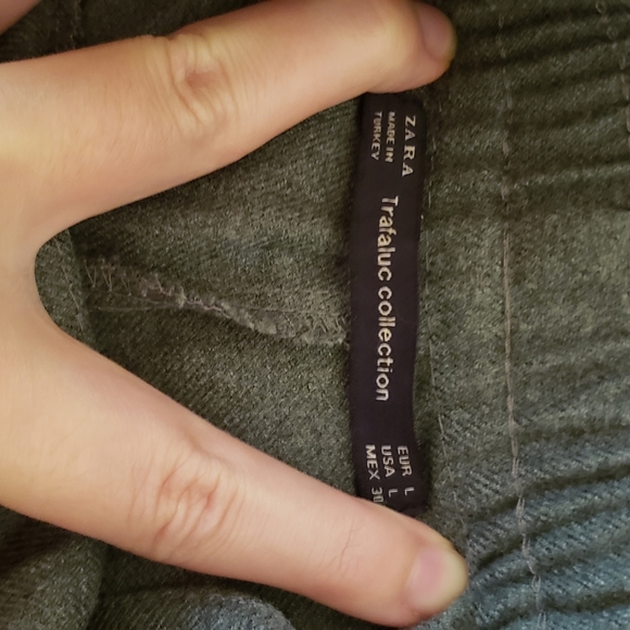 💕Zara Gray Wide Leg Pants- Size L💕 - Picture 2 of 3